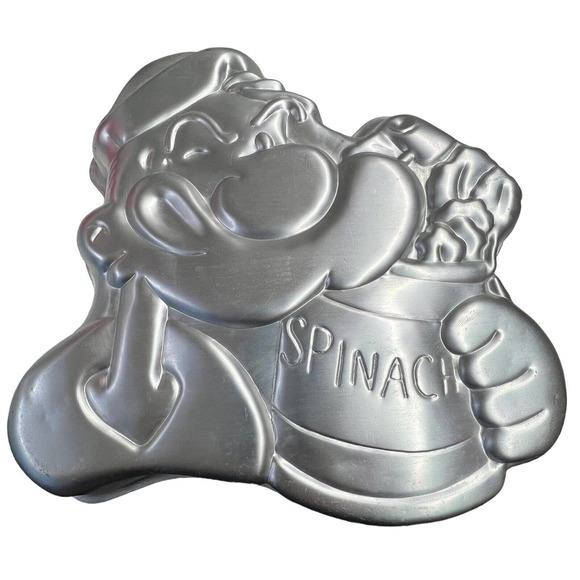 Wilton 1980 Popeye‎ the Sailor Man Cake Pan 502-1719 Baking Vintage Mold Tin - Picture 1 of 3